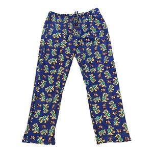 Nintendo Super Mario Brothers Sleep Pants Mens Lounge Pants XL Blue Bowser PJs